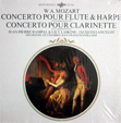 Wolfgang-Amadeus MOZART Concerto pour flute et harpe KV 299 et clarinette KV 622 